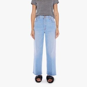 MOTHER High Waisted Spinner Ankle Fray in The Blink of An Eye